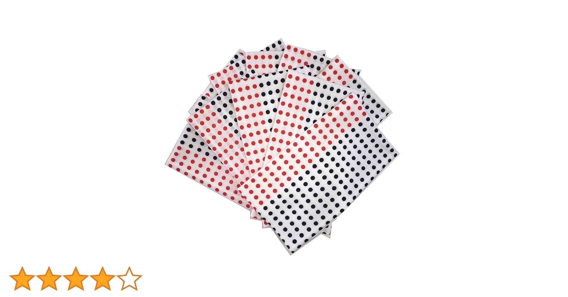 Amazon｜豆絞り手ぬぐい 約34×90㎝ 10枚セット (紺赤)｜手ぬぐい